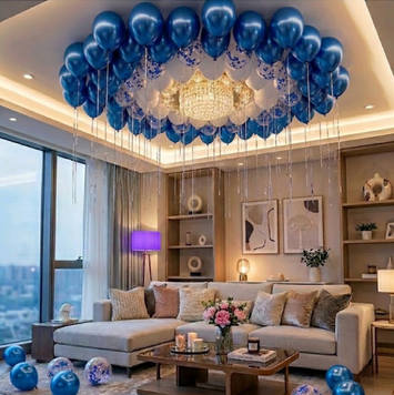 Набір куль під стелю Синій хром , 50шт bt-1020 фото
