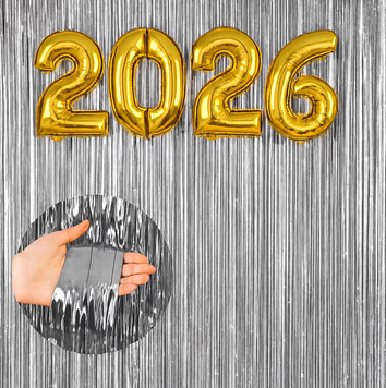 Набір куль "2026" золото+срібло bt-2047 фото