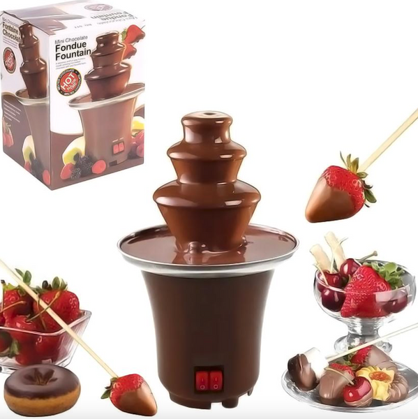 Шоколадний фонтан Фондю Mini Chocolate Fondue Fountain 2863317821 фото